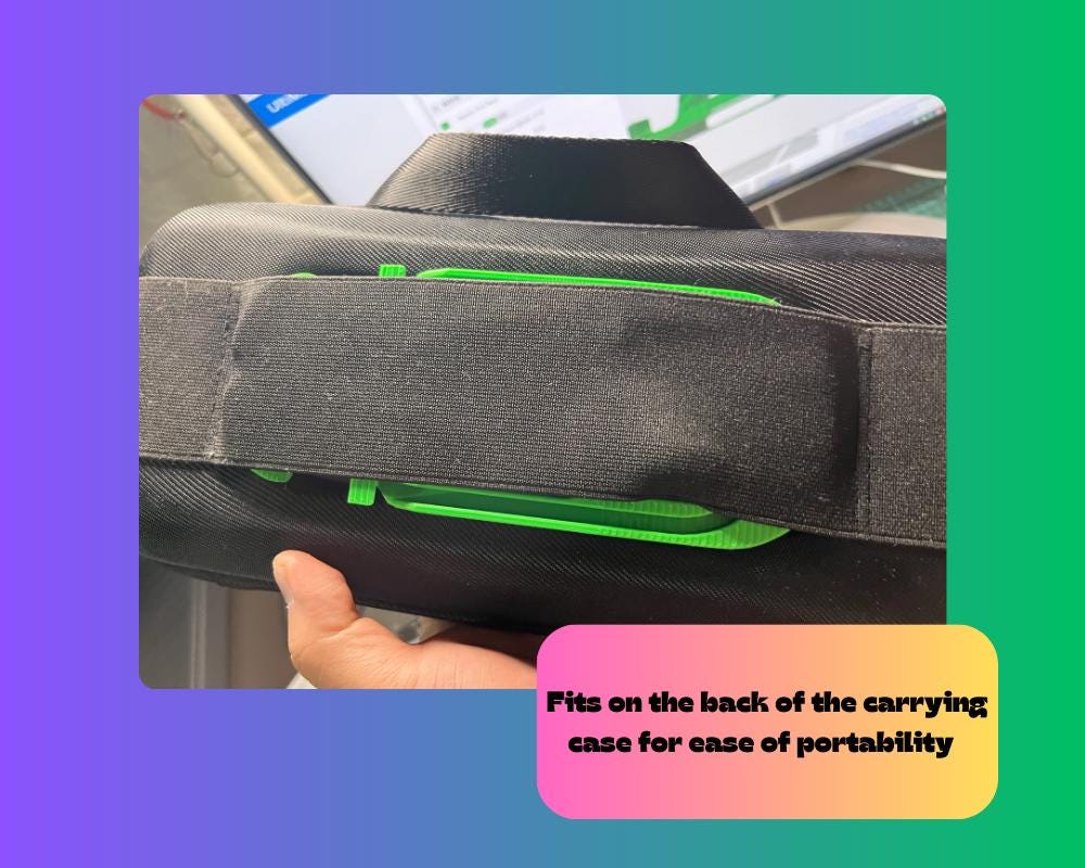 Steam Deck Charger Insert & Carrying Case Accessory | Portable Storage, Travel-Friendly Gaming Gear