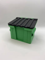 Dumpster MTG Deck Box: Commander EDH Card Storage with Magnetic Lid