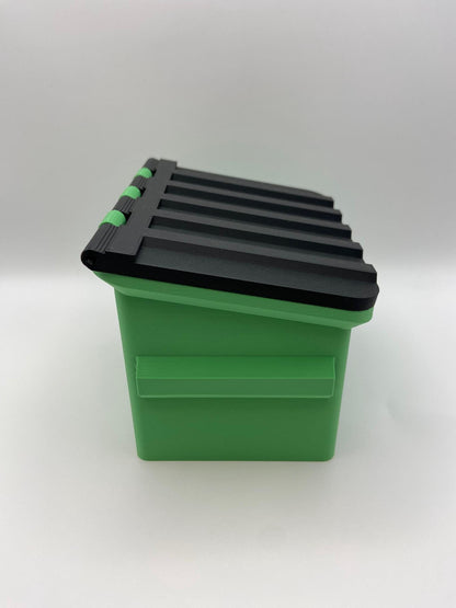 Dumpster MTG Deck Box: Commander EDH Card Storage with Magnetic Lid