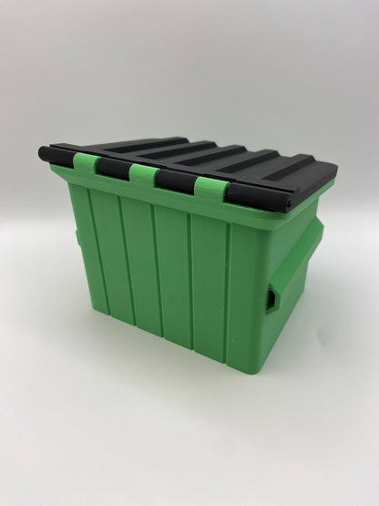 Dumpster MTG Deck Box: Commander EDH Card Storage with Magnetic Lid