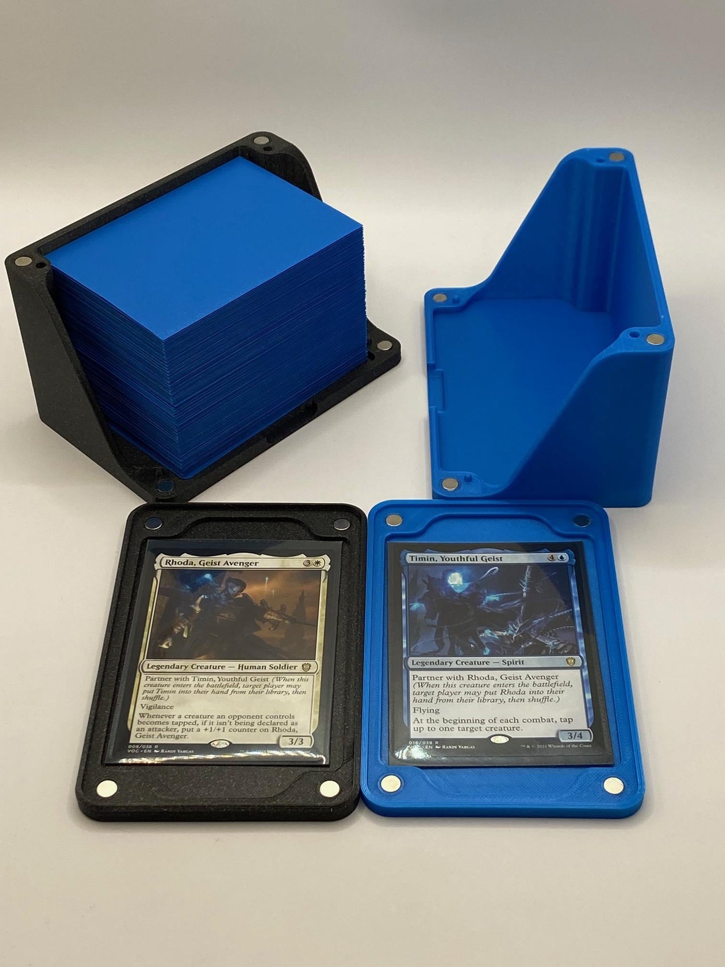 Commander Partner Deck Box for Magic: The Gathering EDH | Customizable 3D Printed Magnetic Card Storage