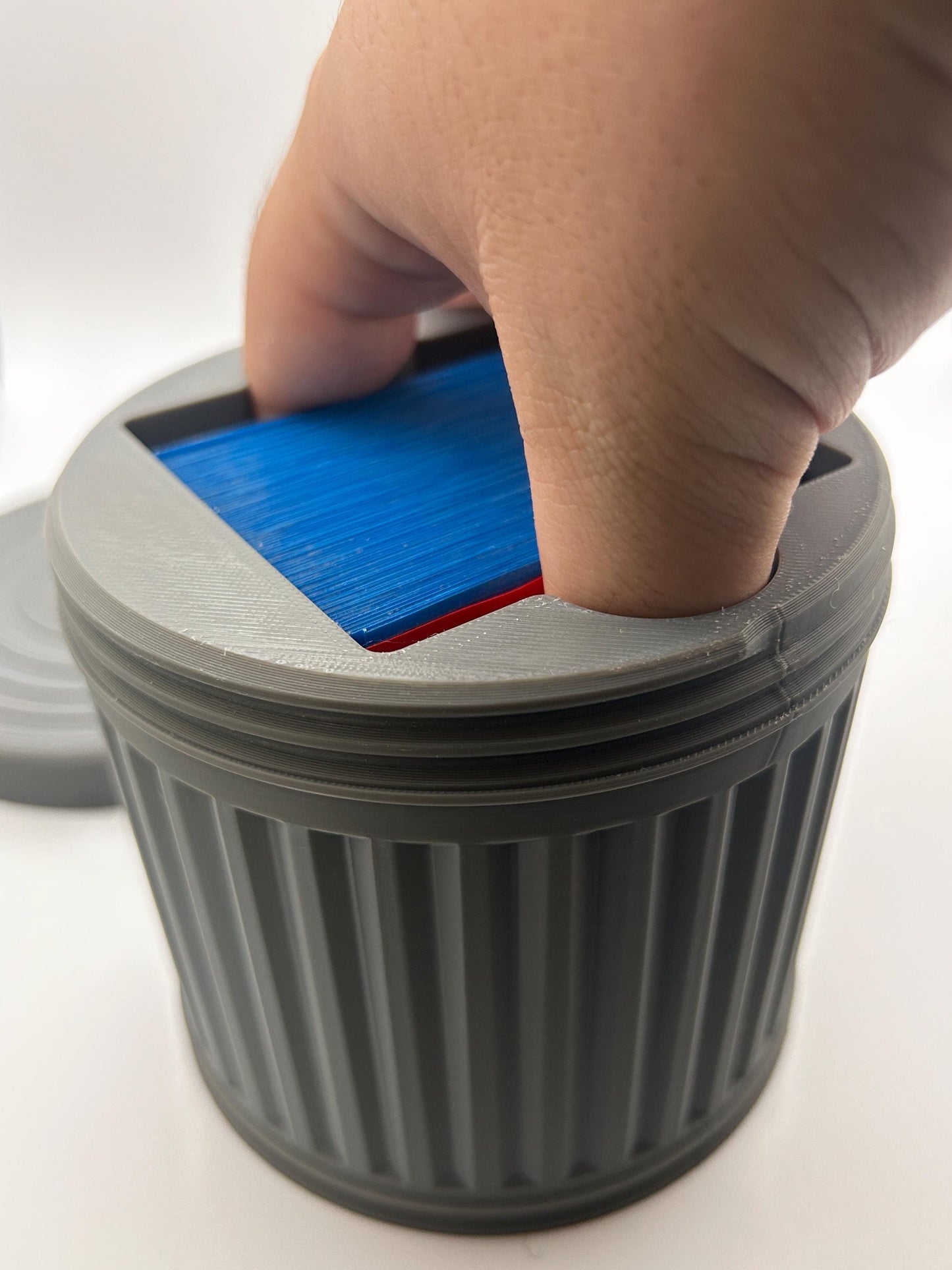 Trashcan MTG Deck Box: Commander EDH Card Storage with Screw on lid