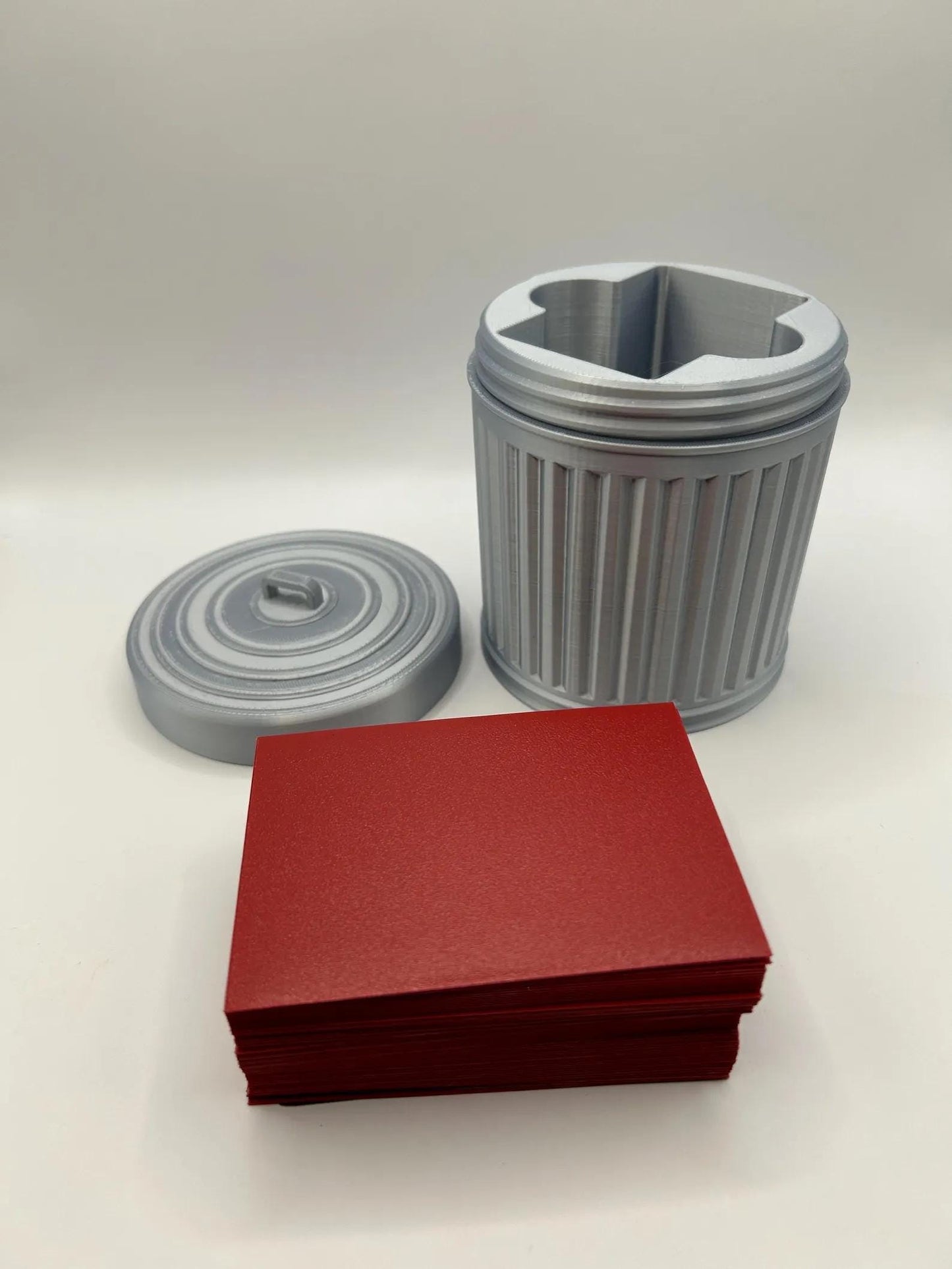 Trashcan MTG Deck Box: Commander EDH Card Storage with Screw on lid