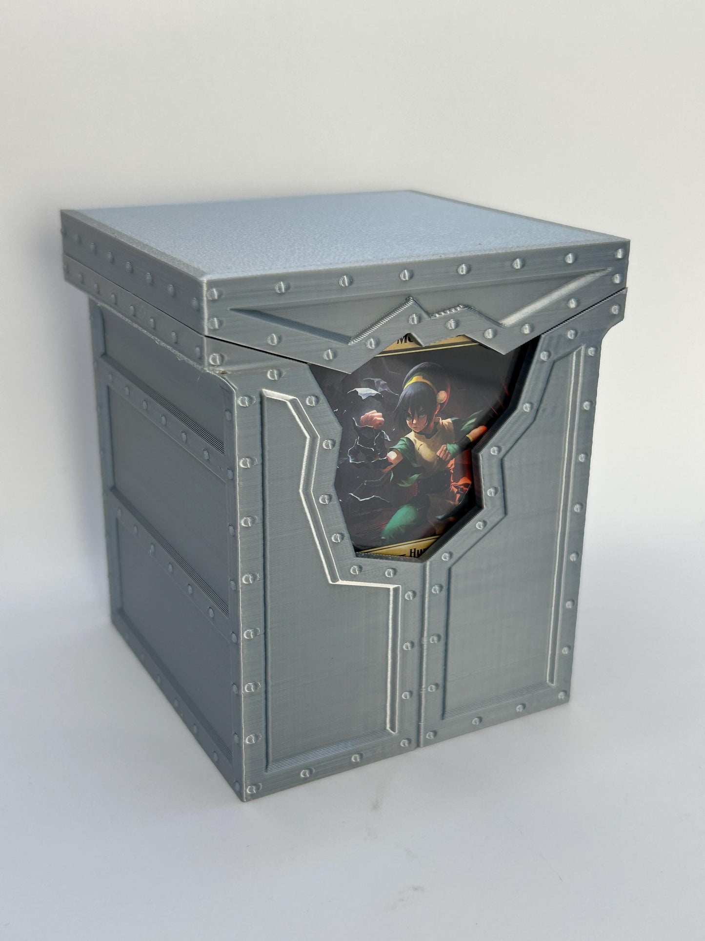 Toph Metalbending Deck Box – Avatar TCG Commander Card Holder (100+ Cards)