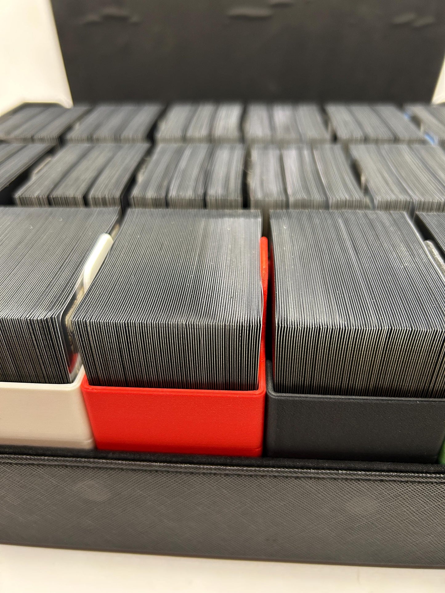Durable Plastic MTG Cube Storage Organizer | 5 Removable Boxes for Lands, Commander Draft