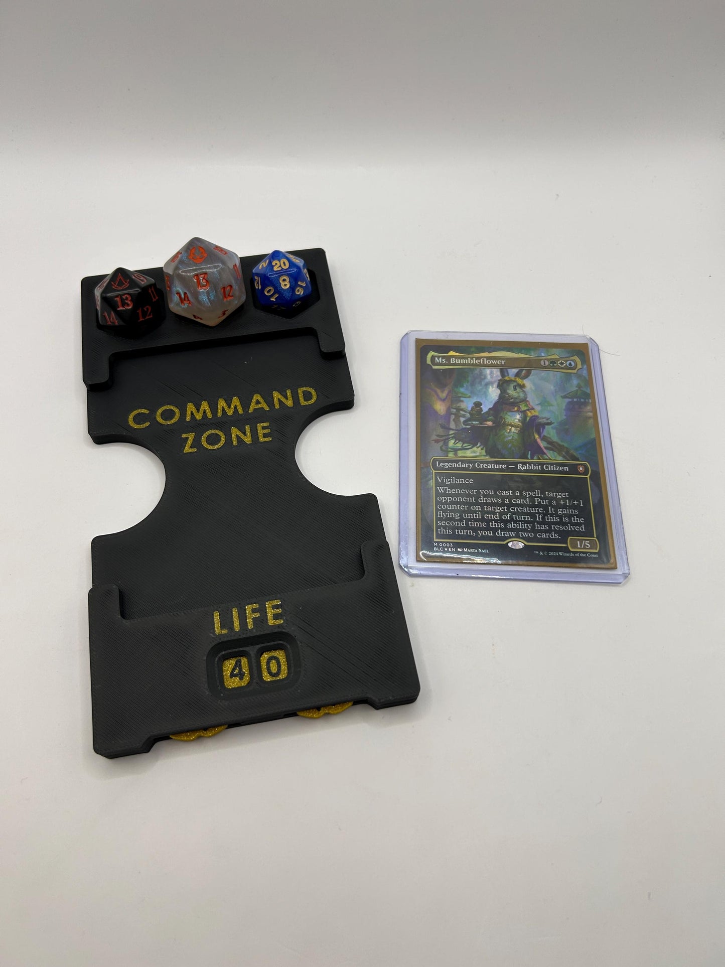 Magic Commander Station | Life Wheel, Commander Damage Trackers, Card Holder