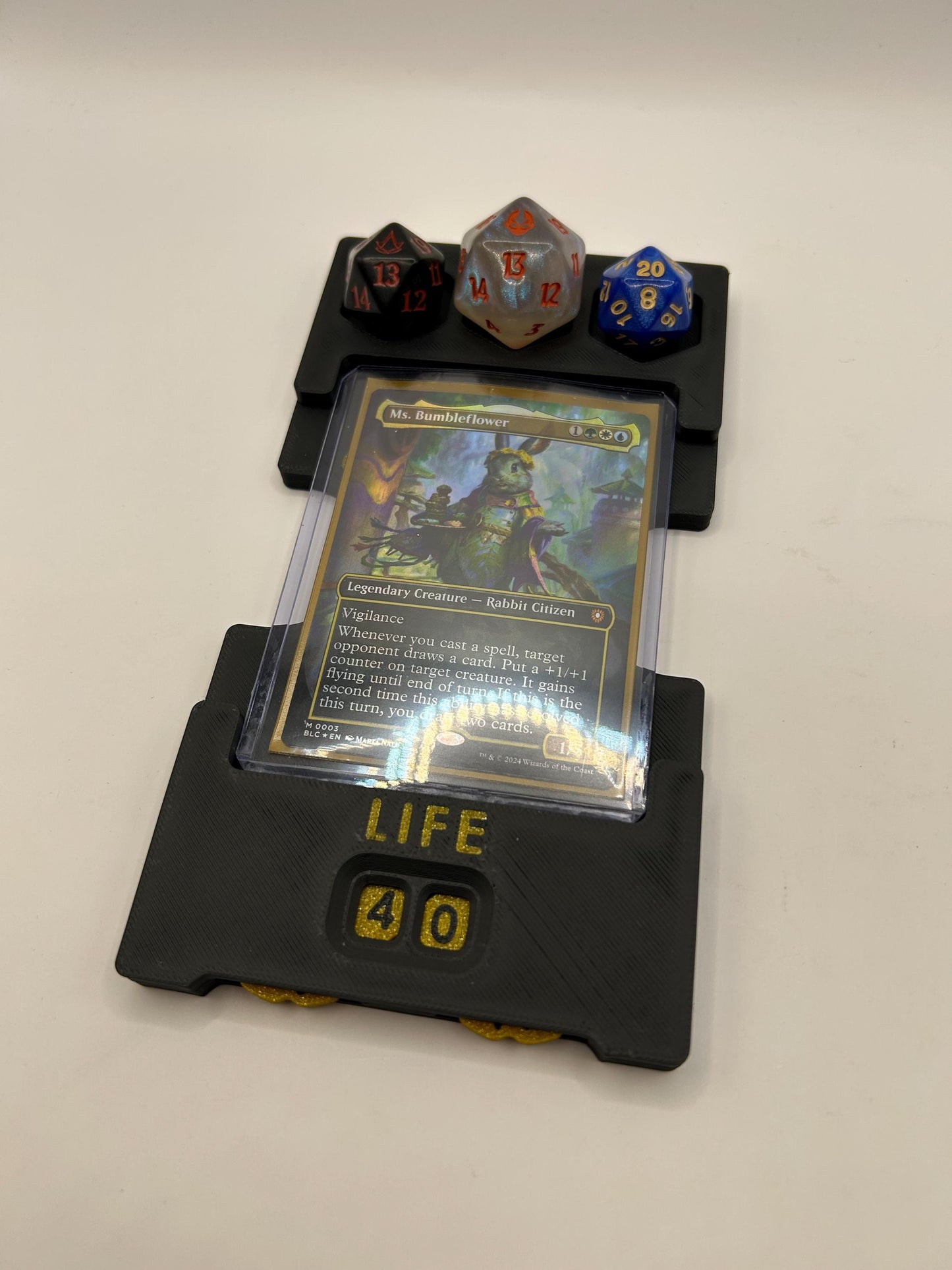 Magic Commander Station | Life Wheel, Commander Damage Trackers, Card Holder