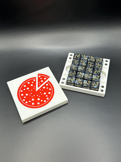 TMNT Pizza Dice Holder - Magic The Gathering Dice Box - Teenage Mutant Ninja Turtles Crossover