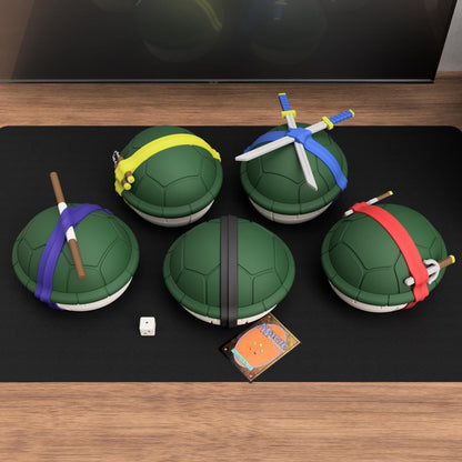 TMNT Turtle Shell Deck Box: MTG Card Storage (Leonardo, Raphael, Donatello, Michelangelo)