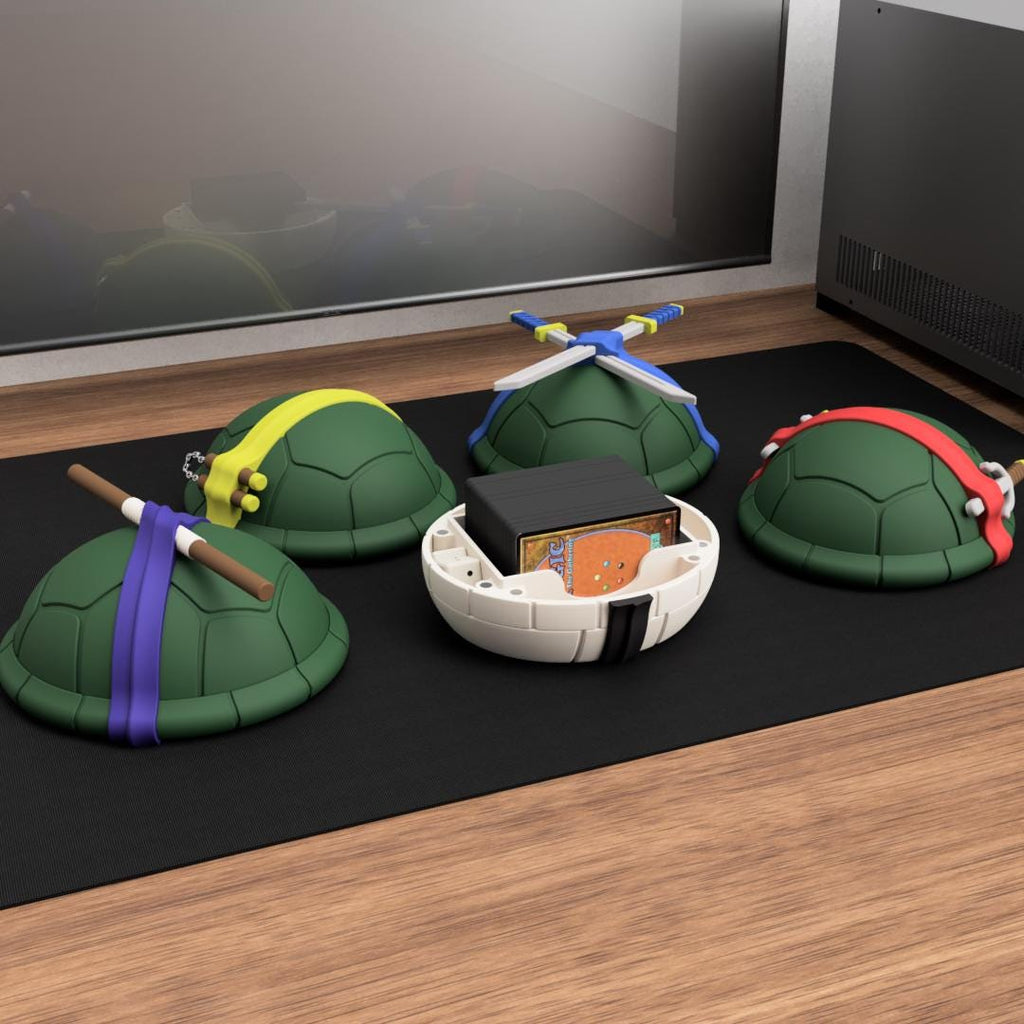 TMNT Turtle Shell Deck Box: MTG Card Storage (Leonardo, Raphael, Donatello, Michelangelo)