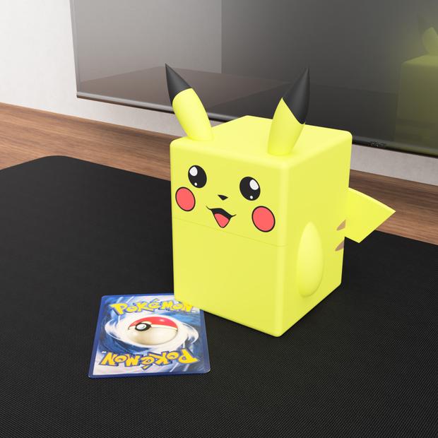 Pichu, Pikachu & Raichu Inspired Pokémon Deck Box – Magnetic TCG Storage for Trading Cards