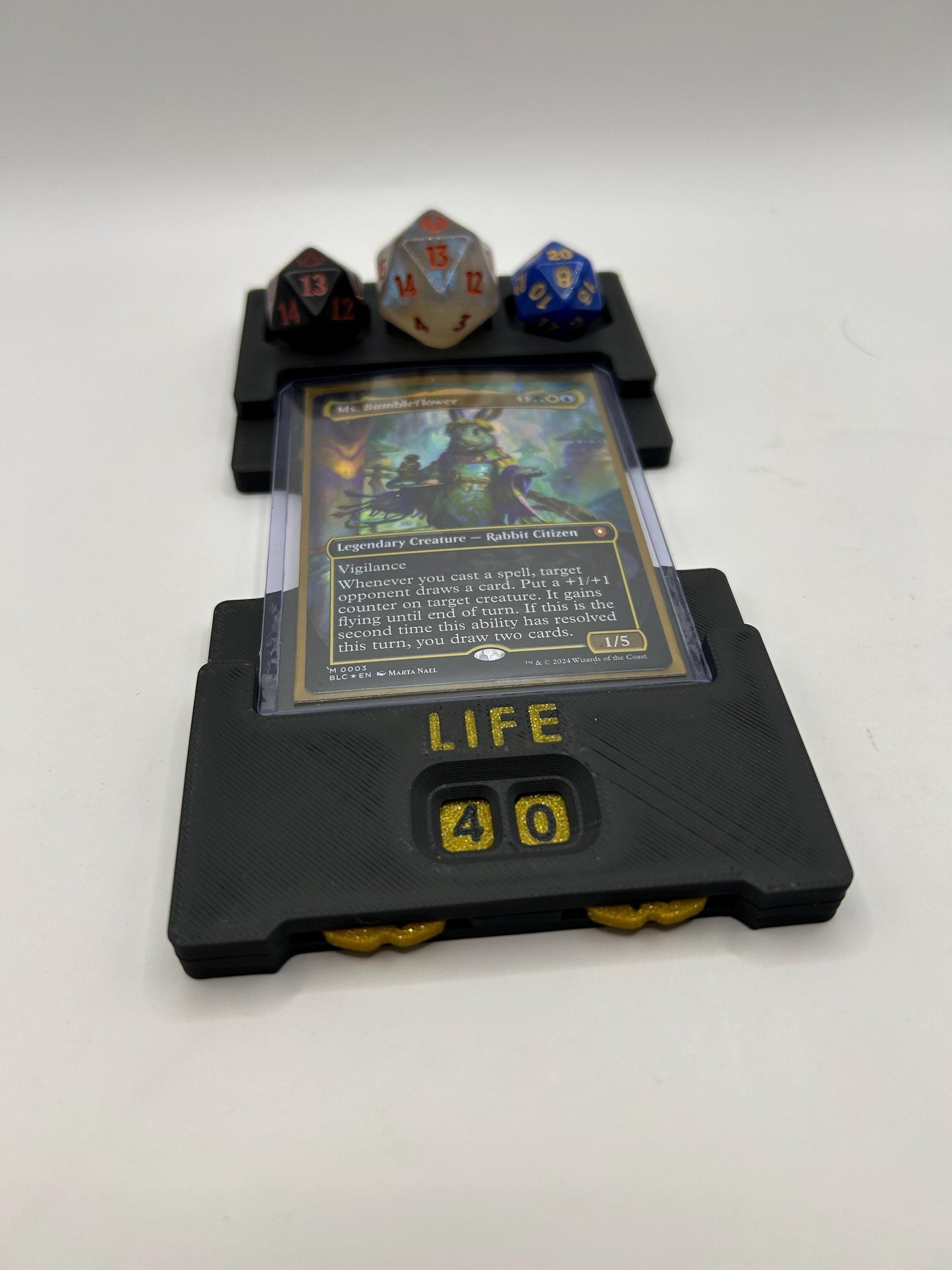 Magic Commander Station | Life Wheel, Commander Damage Trackers, Card Holder