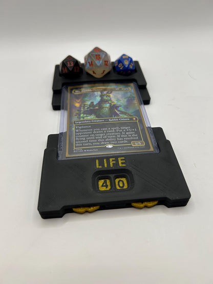 Magic Commander Station | Life Wheel, Commander Damage Trackers, Card Holder