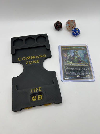 Magic Commander Station | Life Wheel, Commander Damage Trackers, Card Holder