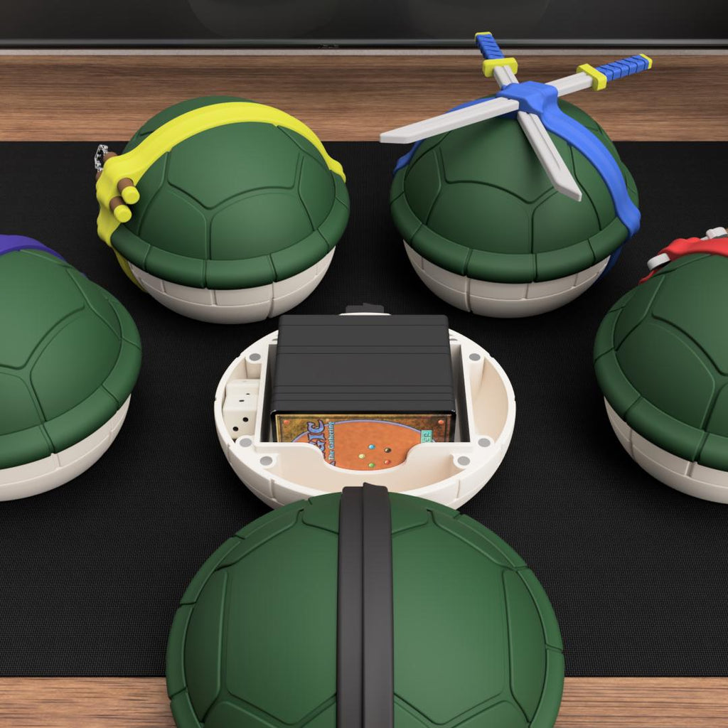 TMNT Turtle Shell Deck Box: MTG Card Storage (Leonardo, Raphael, Donatello, Michelangelo)