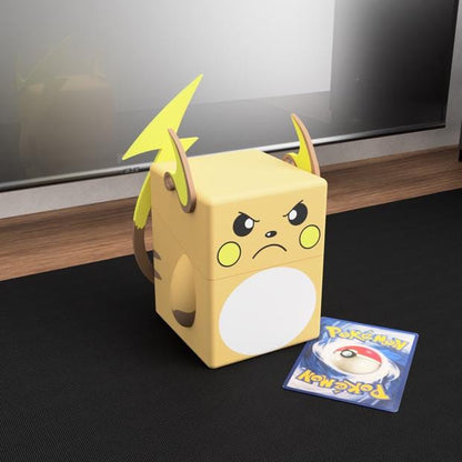 Pichu, Pikachu & Raichu Inspired Pokémon Deck Box – Magnetic TCG Storage for Trading Cards