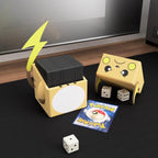 Pichu, Pikachu & Raichu Inspired Pokémon Deck Box – Magnetic TCG Storage for Trading Cards
