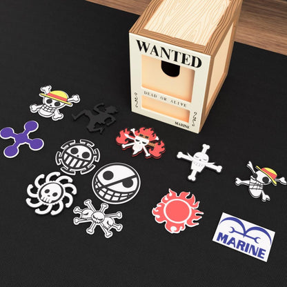 One Piece TCG Wooden Deck Box – Wanted Poster Design, Leader Window, Card Divider