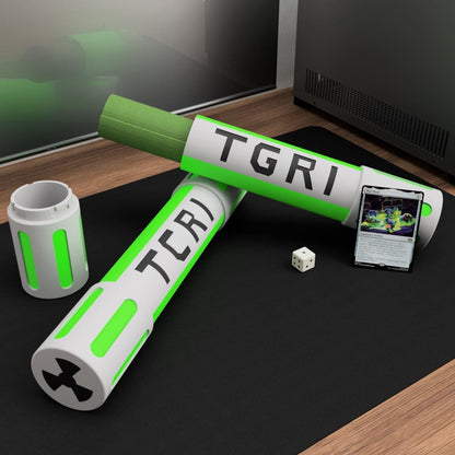 TMNT Inspired Playmat Holder – Turtle-Themed MTG Playmat Tube – Tabletop Gaming Storage – Magic The Gathering Accessory