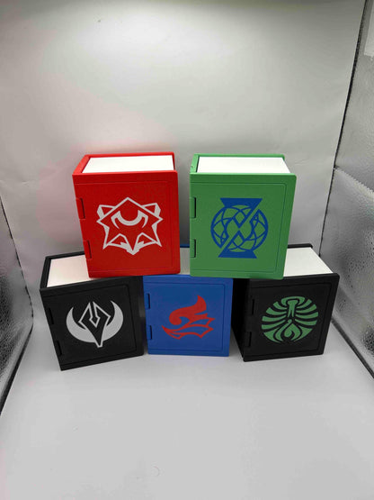 Strixhaven Spellbook Deck Box – 5 College Logos, MTG Commander Storage