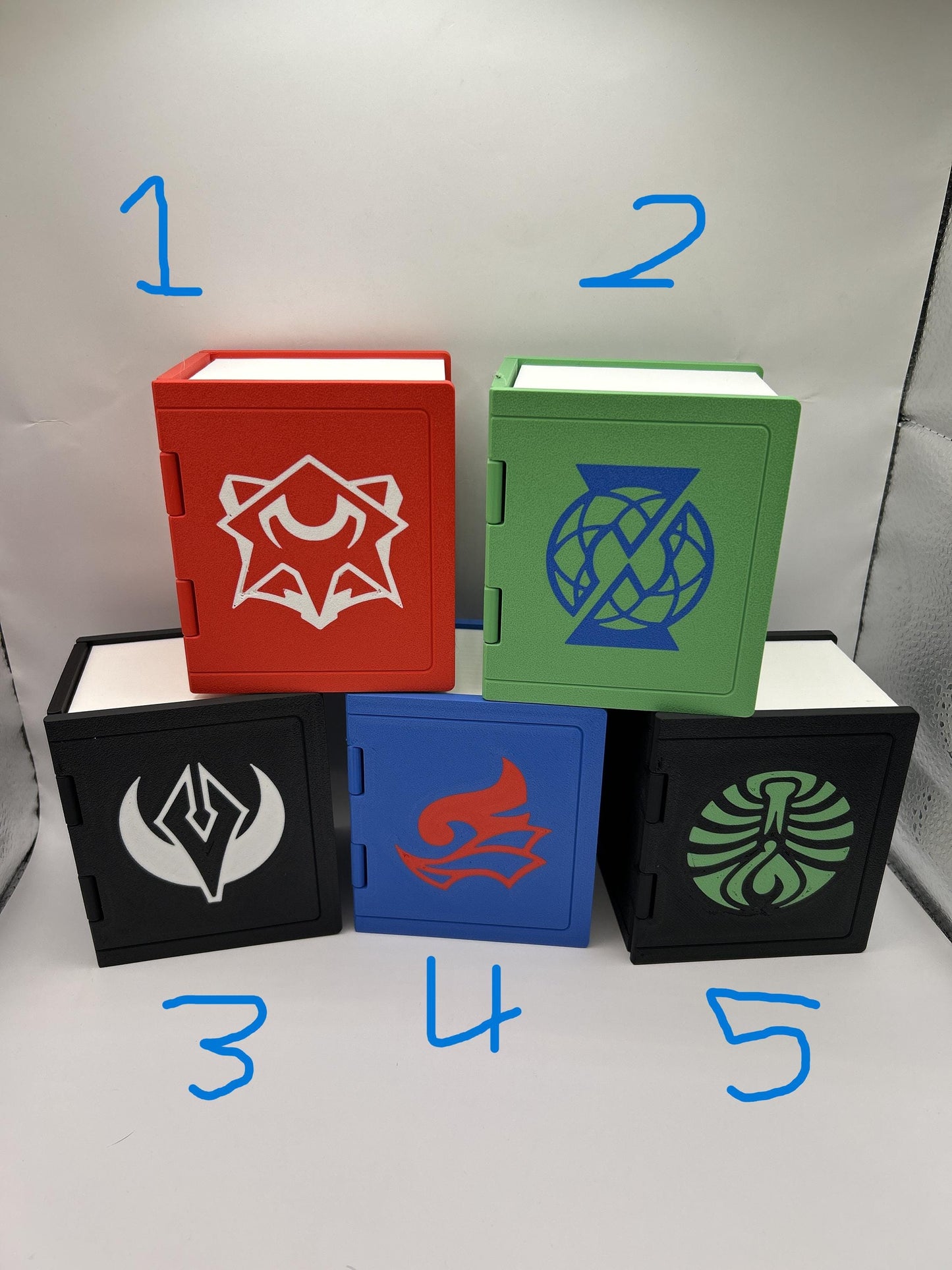 Strixhaven Spellbook Deck Box – 5 College Logos, MTG Commander Storage