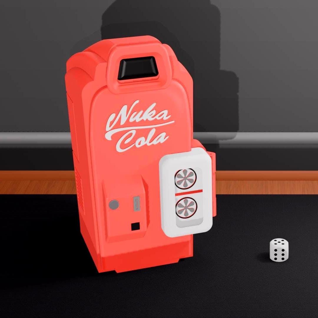 Nuka Cola Vending Machine Deck Box – Fallout Commander MTG Card Holder with Dice Storage