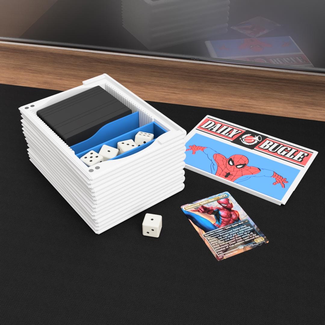 Daily Bugle Spider Man Deck Box – MTG Commander Card Case