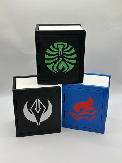 Strixhaven Spellbook Deck Box – 5 College Logos, MTG Commander Storage