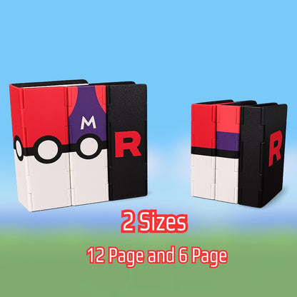 Pokebook Trading Card Binder for TCG | Accordion Card Holder Book for Pokémon Collectors | Top Loader Display & Storage in 6 or 12 Pages