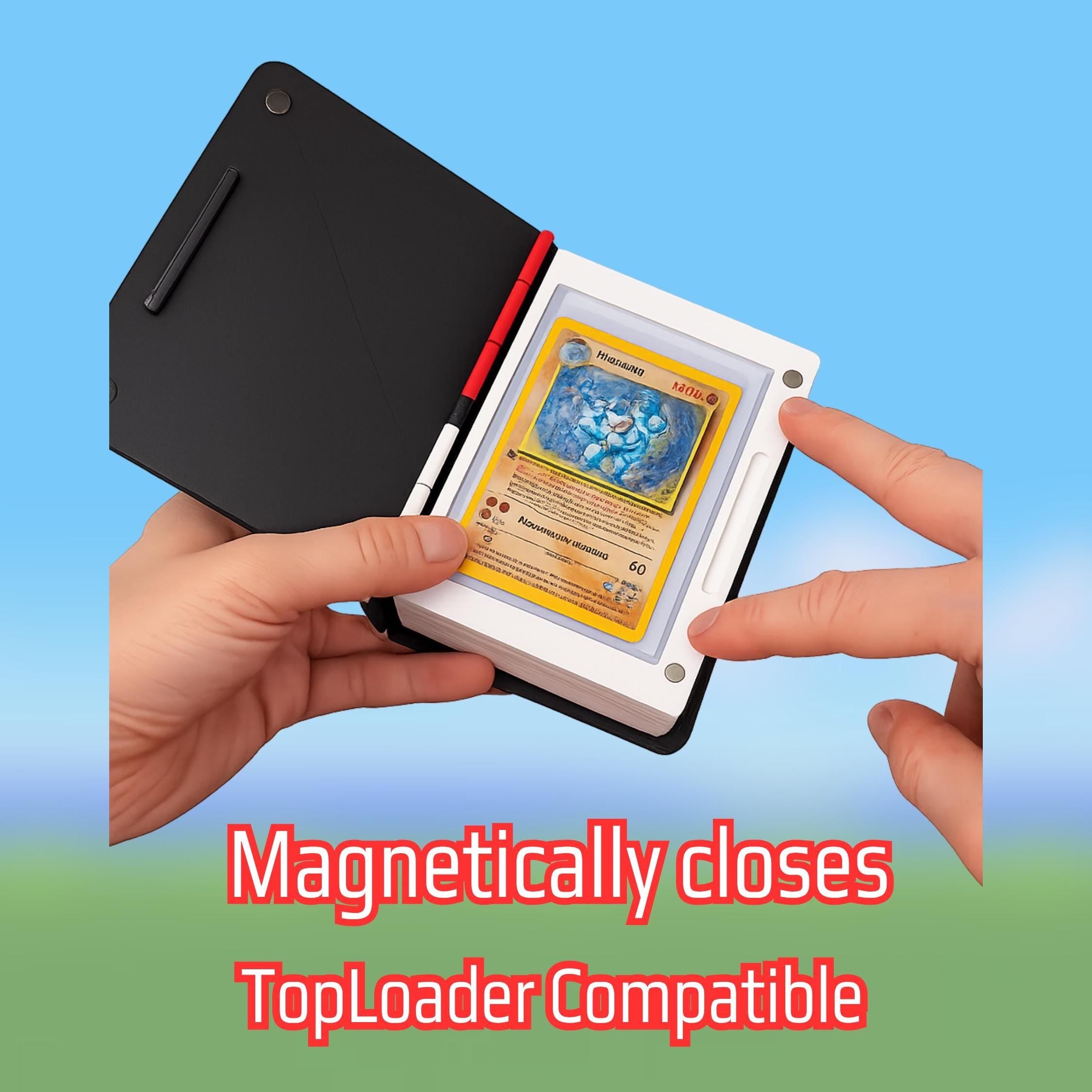 Pokebook Trading Card Binder for TCG | Accordion Card Holder Book for Pokémon Collectors | Top Loader Display & Storage in 6 or 12 Pages