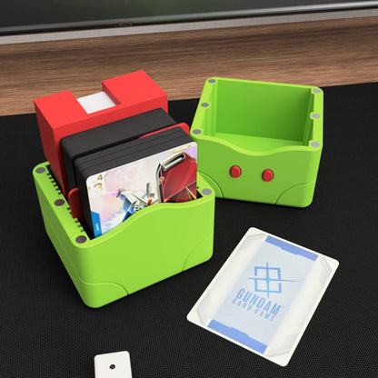 Gundam Inspired TCG Token Set & Deck Box – 3D Printed Anime Card Gaming Accessories