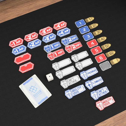 Gundam Inspired TCG Token Set & Deck Box – 3D Printed Anime Card Gaming Accessories
