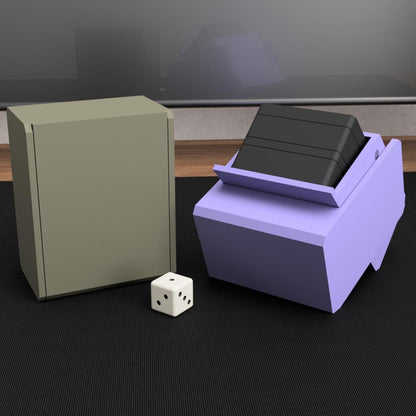 Minimalist 3D Printed Deck Box – Vertical or Horizontal | Closed, Windowed, or Custom Panel Design | TCG Card Storage