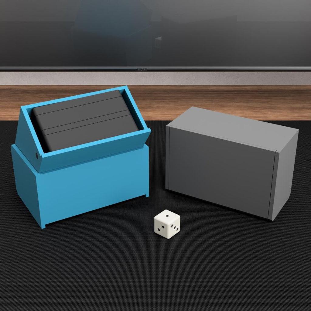 Minimalist 3D Printed Deck Box – Vertical or Horizontal | Closed, Windowed, or Custom Panel Design | TCG Card Storage